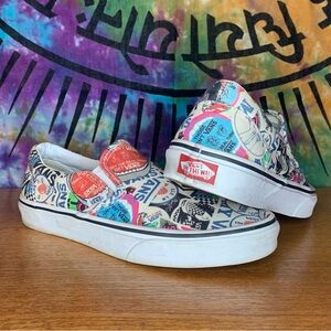 Vans Classic 'Sticker Mash Up' Slip-On Sneakers Men’s Size 7.5